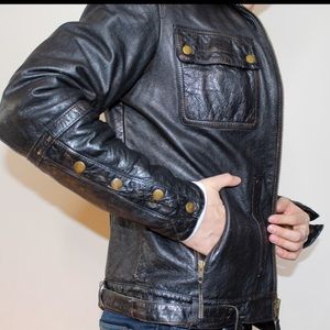Vintage Guess Leather Moto Jacket